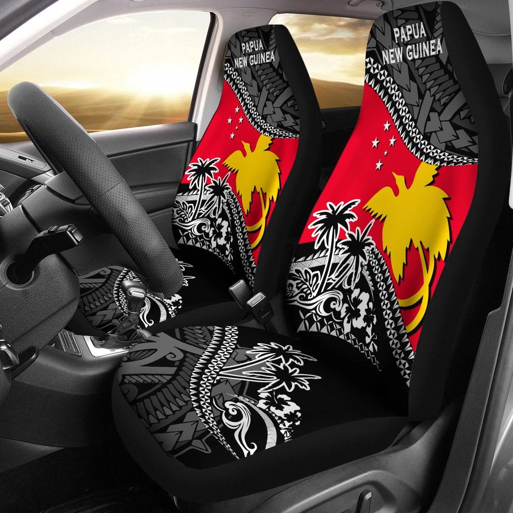 Papua New Guinea Car Seat Covers Papua New Guinea Flag Fall In The Wave K9