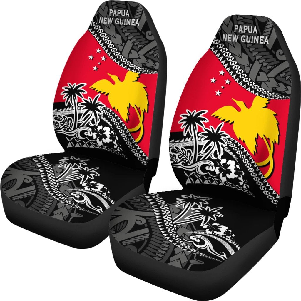 Papua New Guinea Car Seat Covers Papua New Guinea Flag Fall In The Wave K9