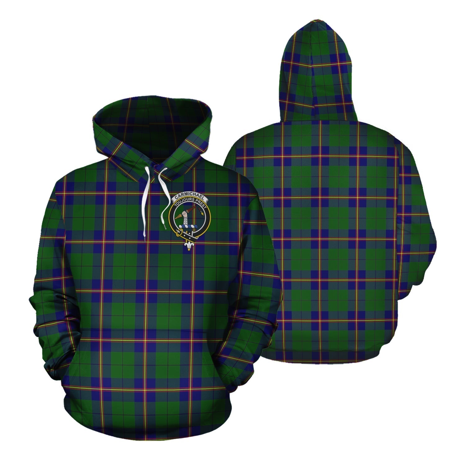 Printivon Carmichael Modern Tartan Hoodie