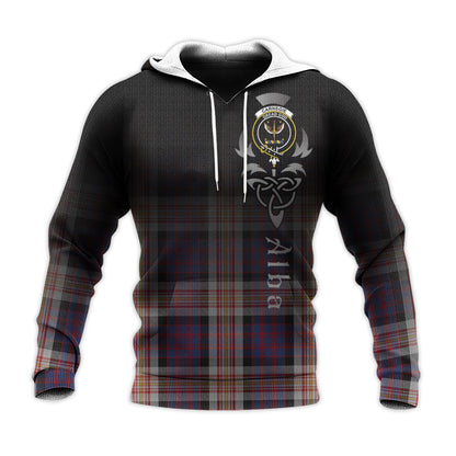 Printivon Carnegie Tartan Crest Alba Celtic Hoodie