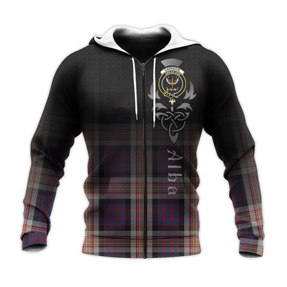 Printivon Carnegie Tartan Crest Alba Celtic Hoodie
