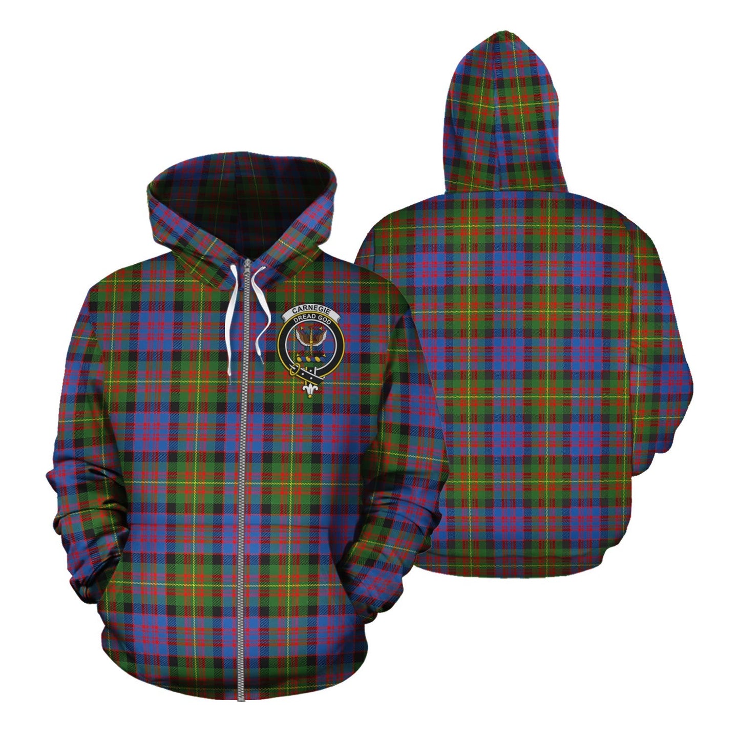 Printivon Carnegie Ancient Tartan Hoodie