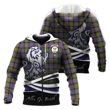 Printivon Carnegie Ancient Tartan Scottish Lion Hoodie