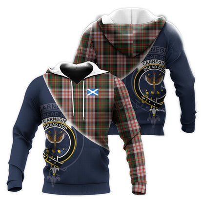 Printivon Carnegie Dress Tartan Scottish Crest Hoodie