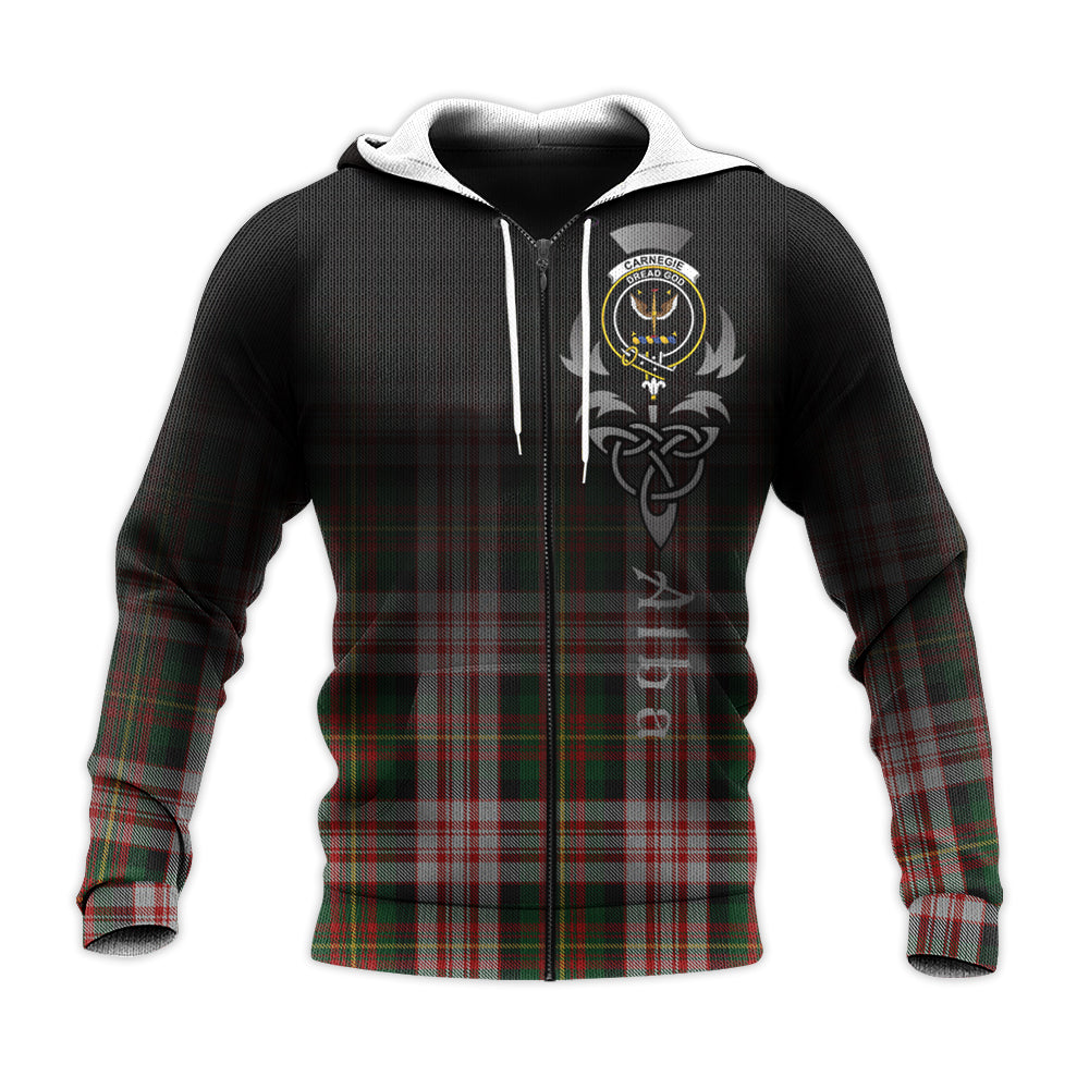 Printivon Carnegie Dress Tartan Crest Alba Celtic Hoodie
