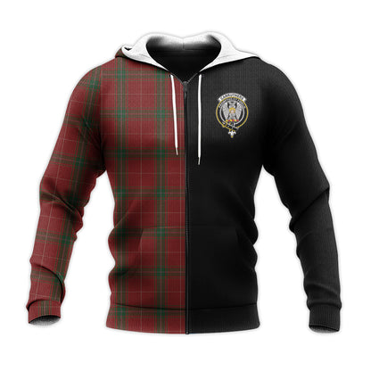 Printivon Carruthers Tartan Personalize Half Hoodie