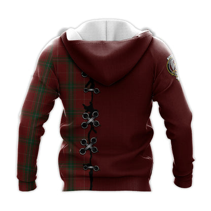 Printivon Carruthers Tartan Hoodie Lion Rampant And Celtic Thistle Style