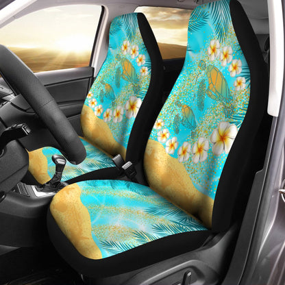 Hawaii Turtle Plumeria Summer Car Seat Cover Sea Style AH