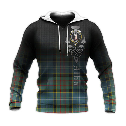 Printivon Cathcart Tartan Crest Alba Celtic Hoodie