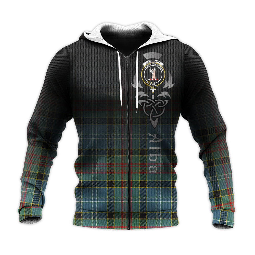 Printivon Cathcart Tartan Crest Alba Celtic Hoodie