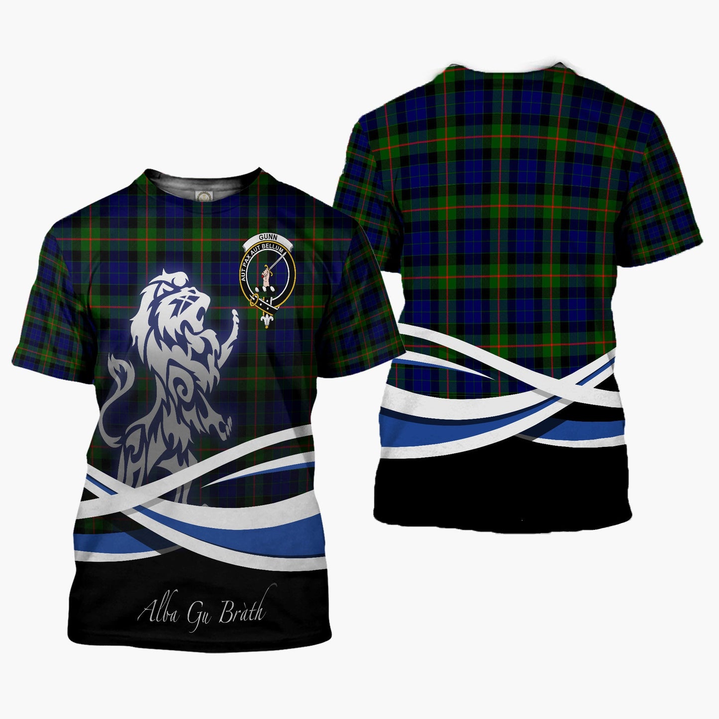 Printivon Gunn Clan Crest Alba Gu Brath T Shirt Scotland Gift