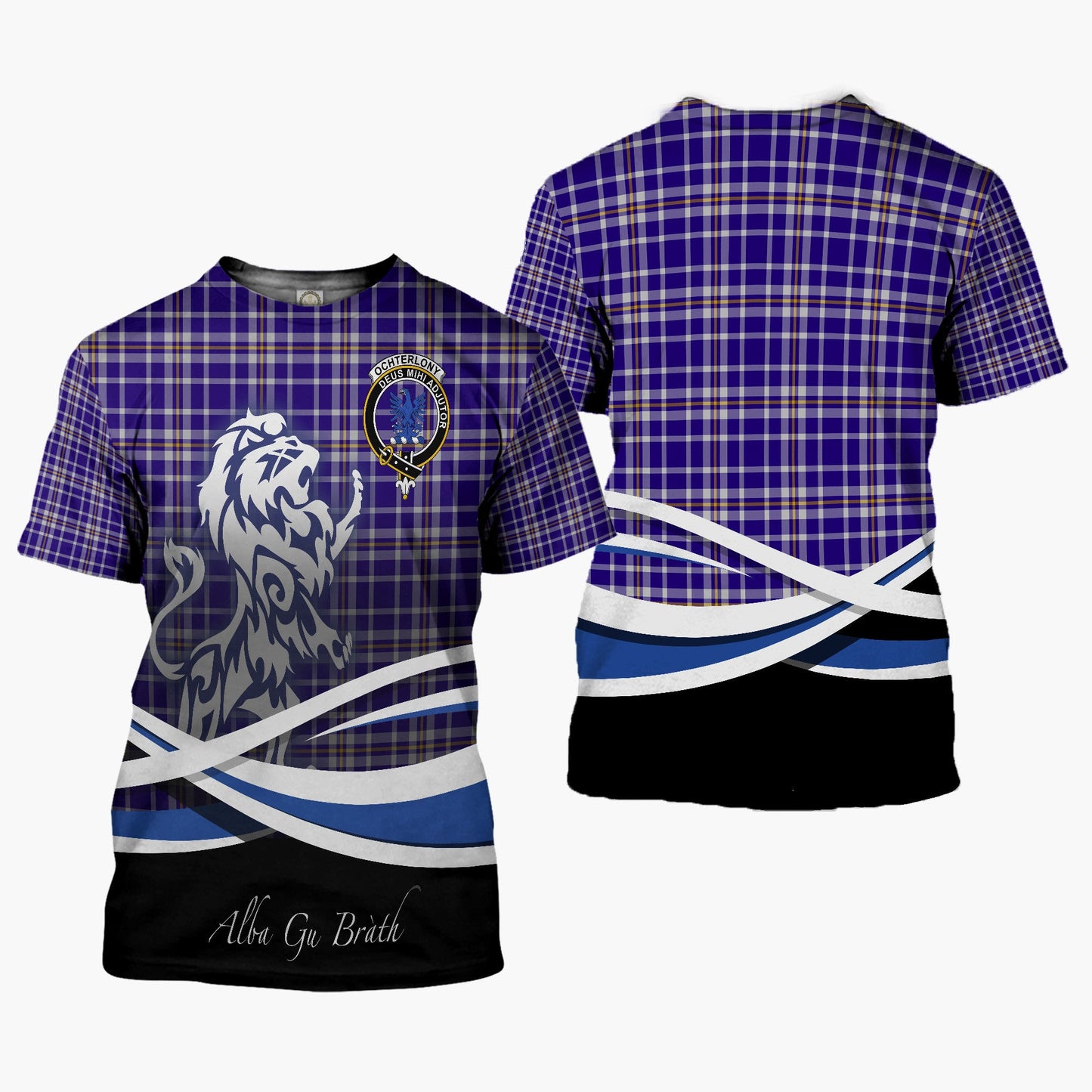 Printivon Ochterlony Clan Crest Alba Gu Brath T Shirt Scotland Gift