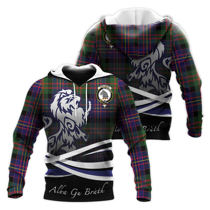 Printivon Chalmers Modern Tartan Scottish Lion Hoodie