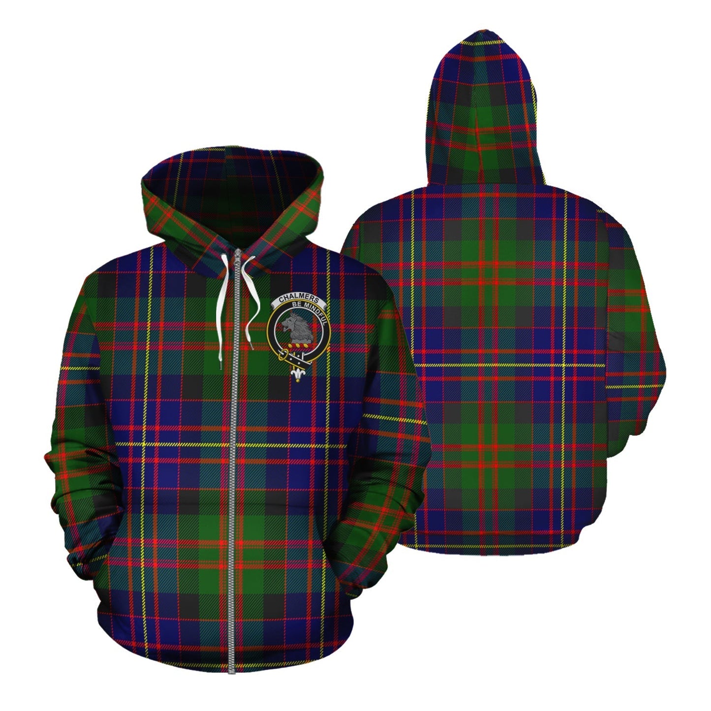 Printivon Chalmers Modern Tartan Hoodie