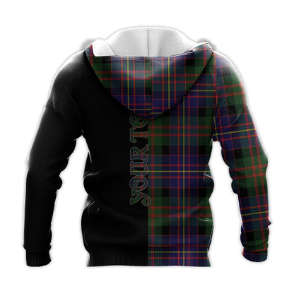 Printivon Chalmers Modern Tartan Personalize Half Hoodie
