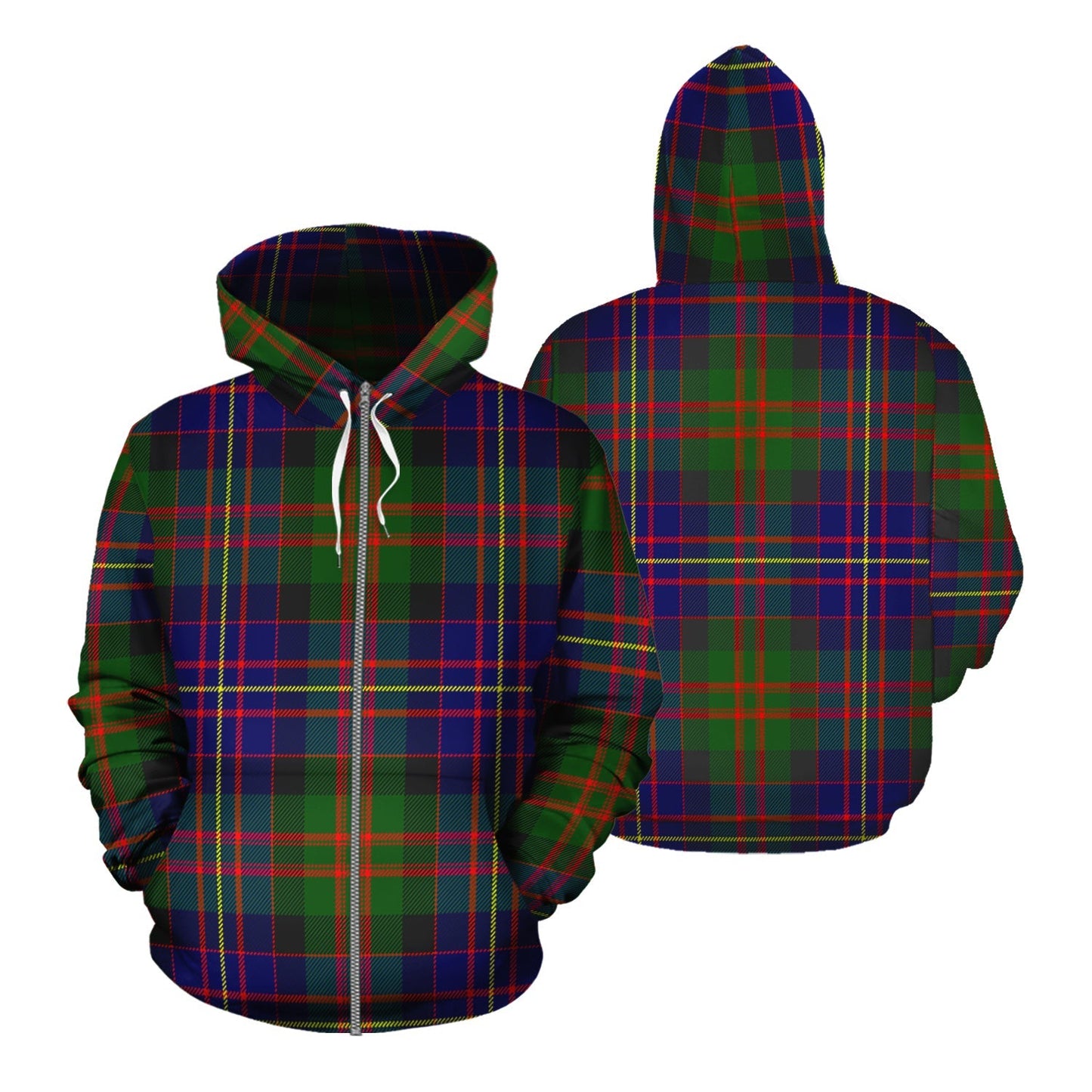 Printivon Chalmers Modern Tartan Hoodie