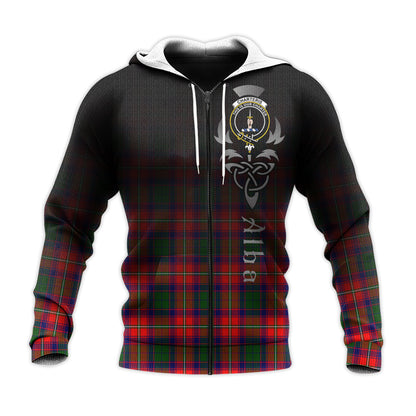Printivon Charteris Tartan Crest Alba Celtic Hoodie
