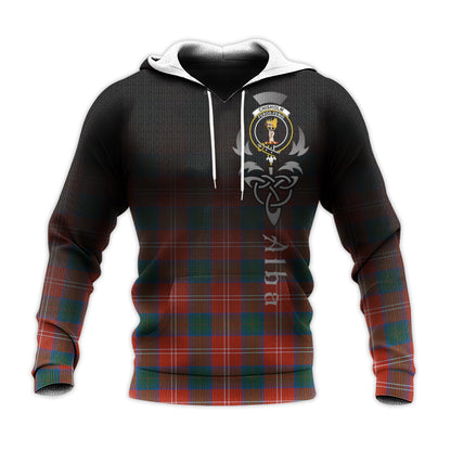 Printivon Chisholm Ancient Tartan Crest Alba Celtic Hoodie