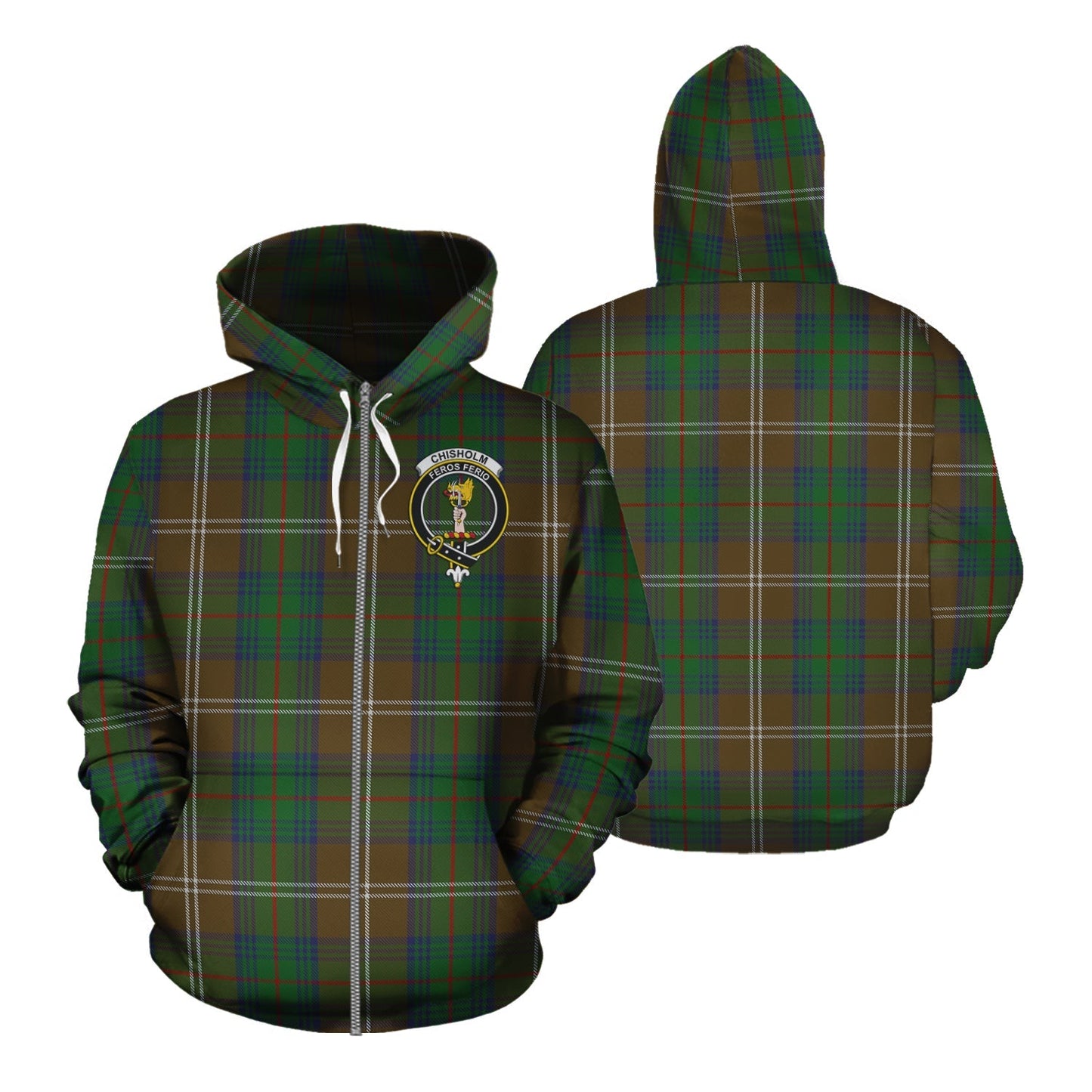 Printivon Chisholm Hunting Tartan Hoodie