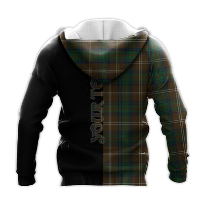 Printivon Chisholm Hunting Tartan Personalize Half Hoodie