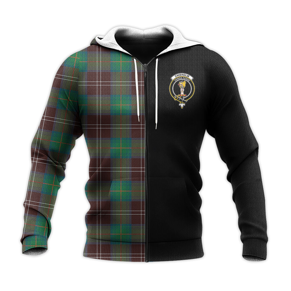 Printivon Chisholm Hunting Ancient Tartan Personalize Half Hoodie