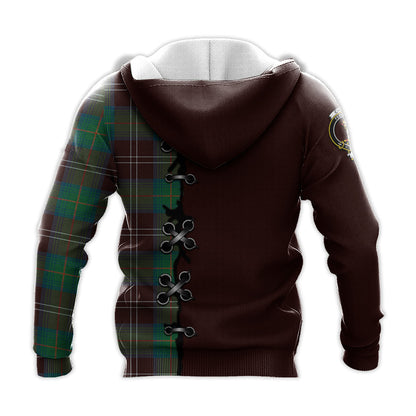 Printivon Chisholm Hunting Ancient Tartan Hoodie Lion Rampant And Celtic Thistle Style