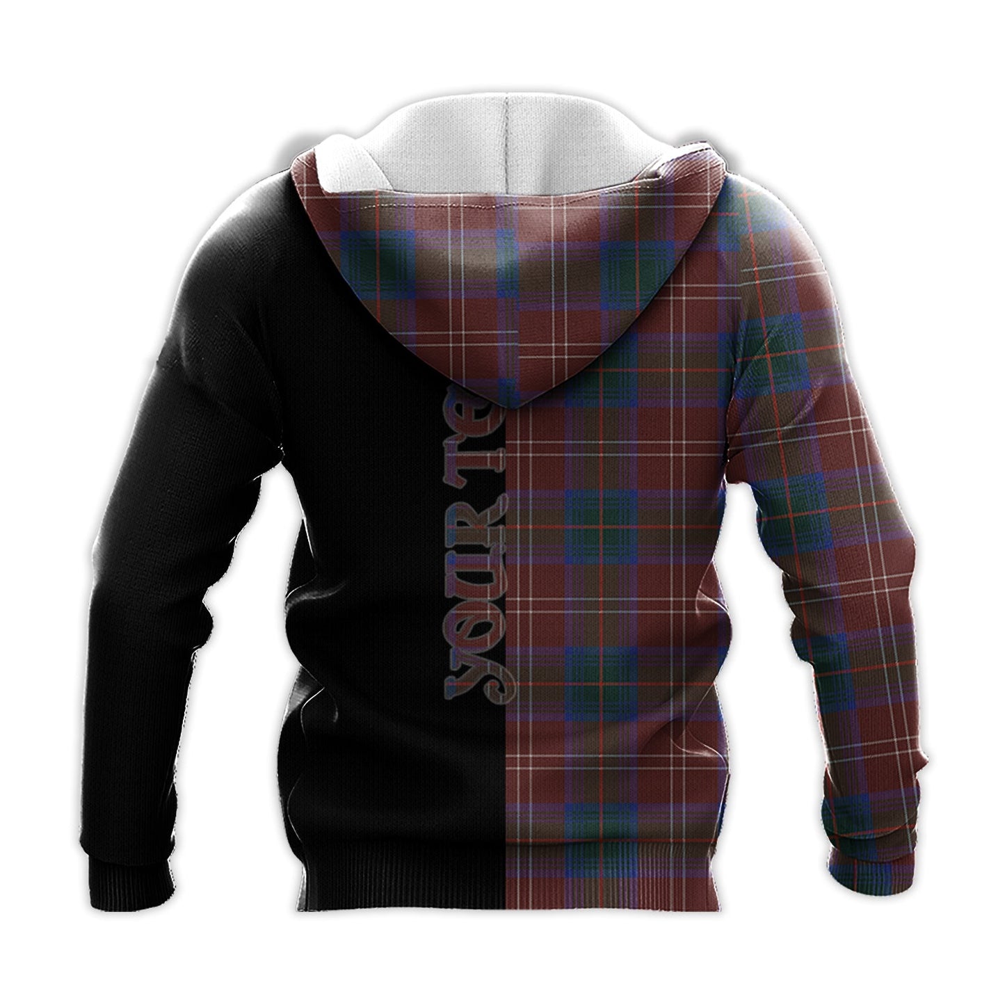 Printivon Chisholm Hunting Modern Tartan Personalize Half Hoodie