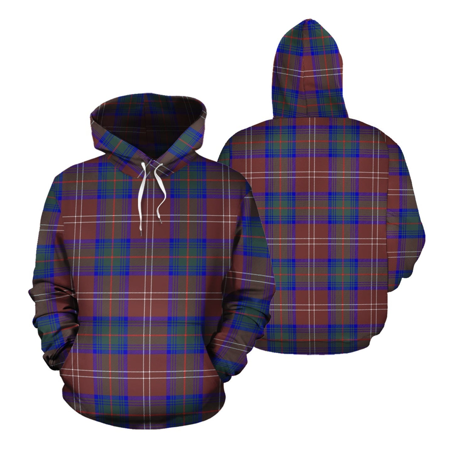 Printivon Chisholm Hunting Modern Tartan Hoodie