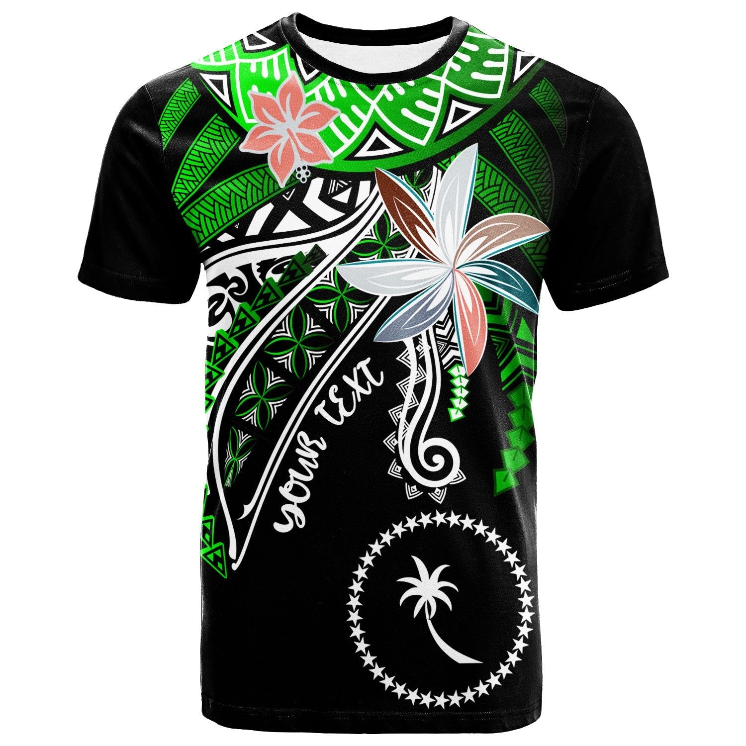 Chuuk Custom PersonalisedT Shirt Fanciful Forest Green Color