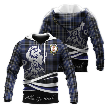 Printivon Clark Tartan Scottish Lion Hoodie