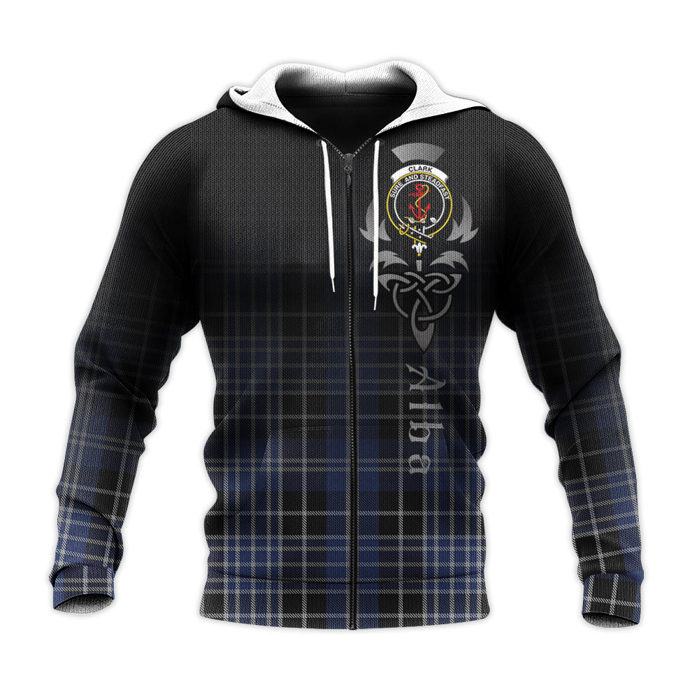 Printivon Clark Tartan Crest Alba Celtic Hoodie