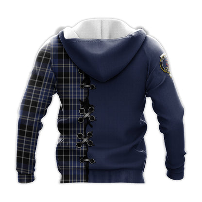 Printivon Clark Tartan Hoodie Lion Rampant And Celtic Thistle Style