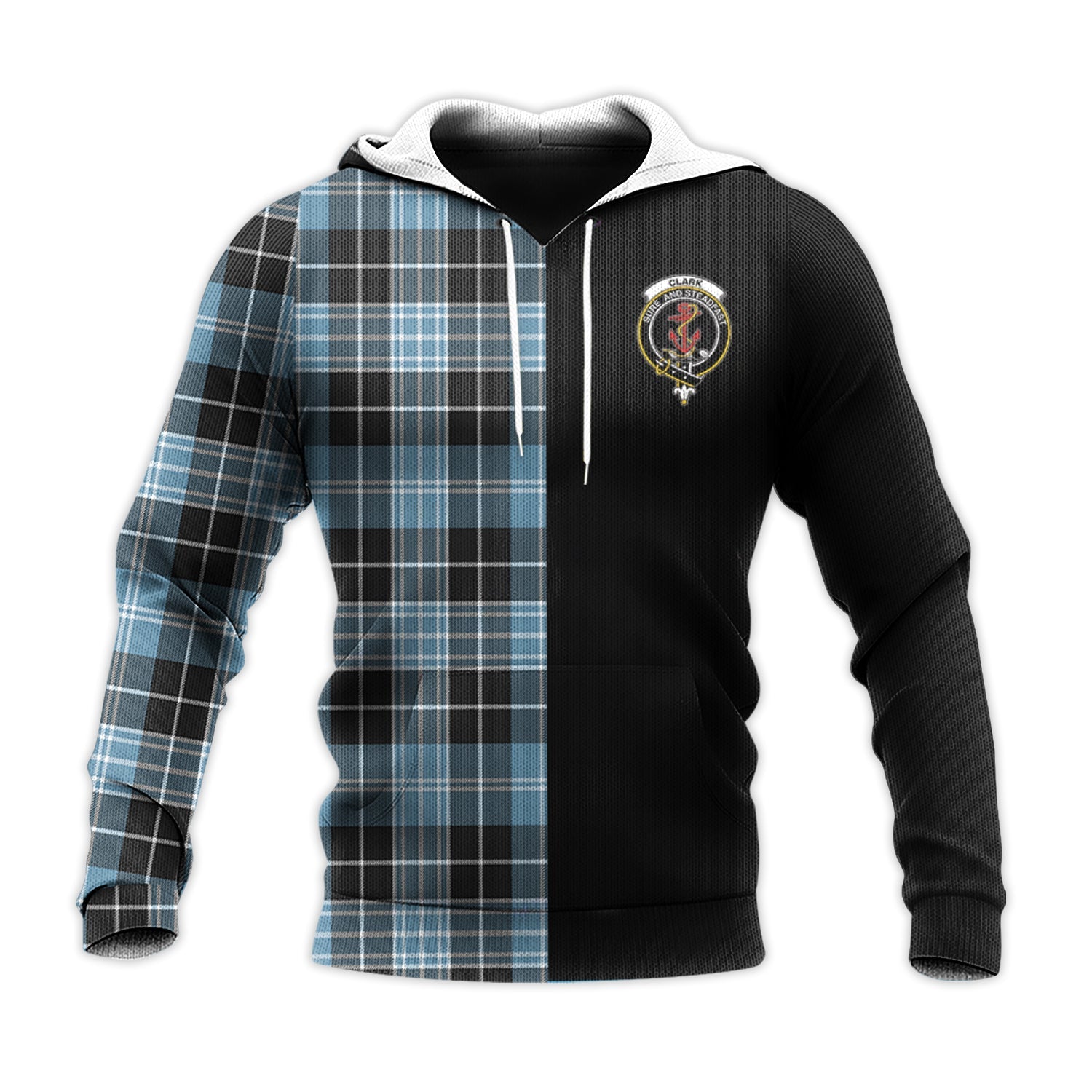Printivon Clark Ancient Tartan Personalize Half Hoodie