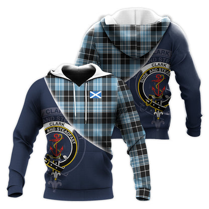 Printivon Clark Ancient Tartan Scottish Crest Hoodie
