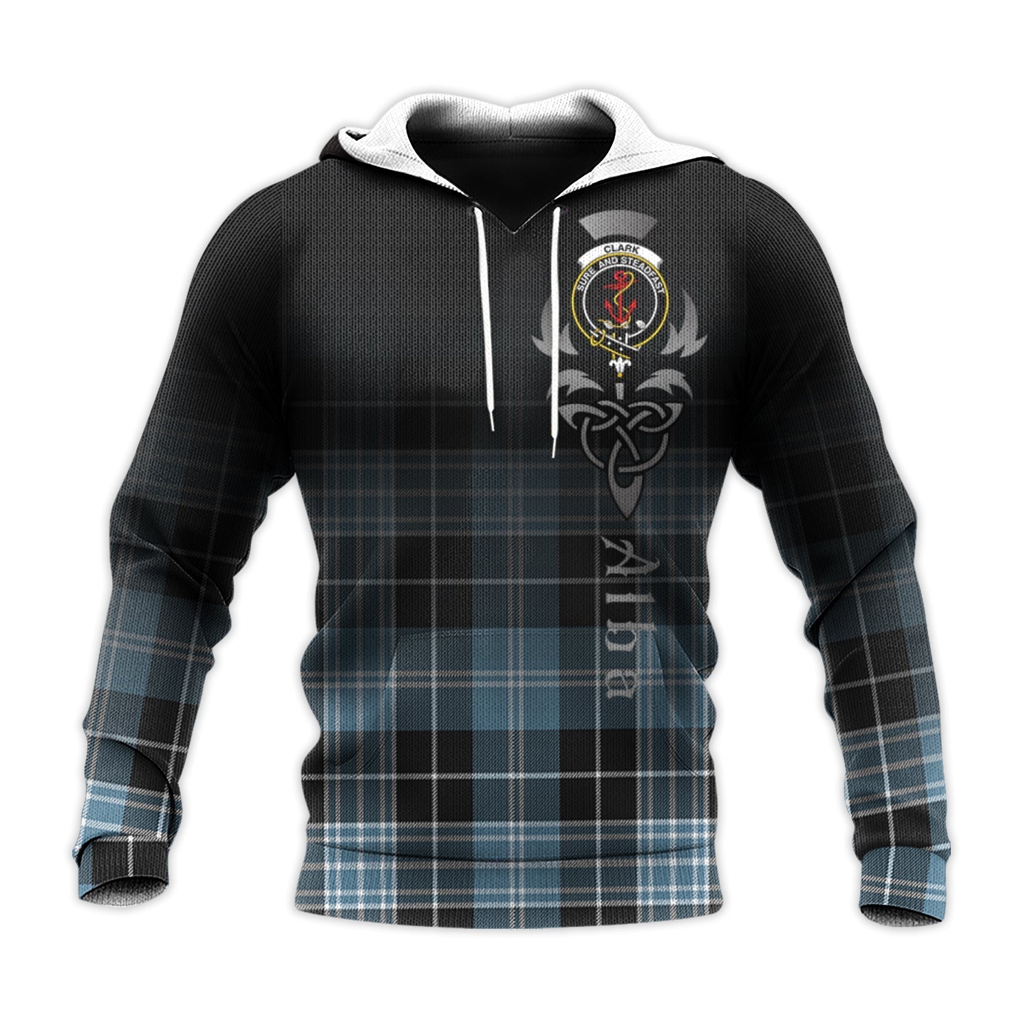 Printivon Clark Ancient Tartan Crest Alba Celtic Hoodie
