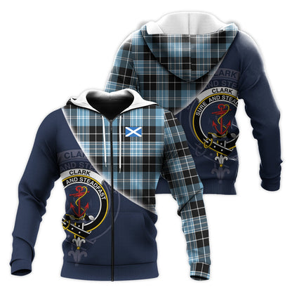 Printivon Clark Ancient Tartan Scottish Crest Hoodie