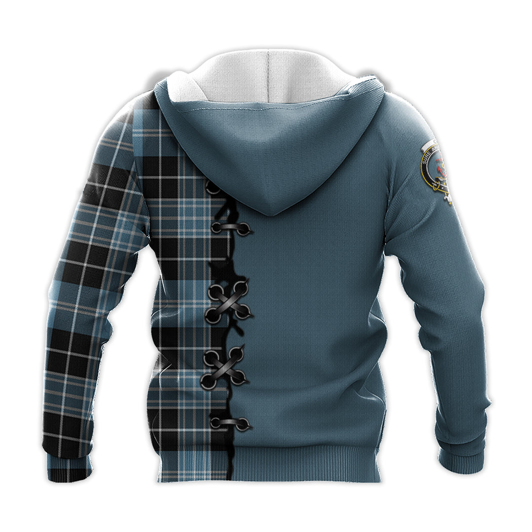 Printivon Clark Ancient Tartan Hoodie Lion Rampant And Celtic Thistle Style
