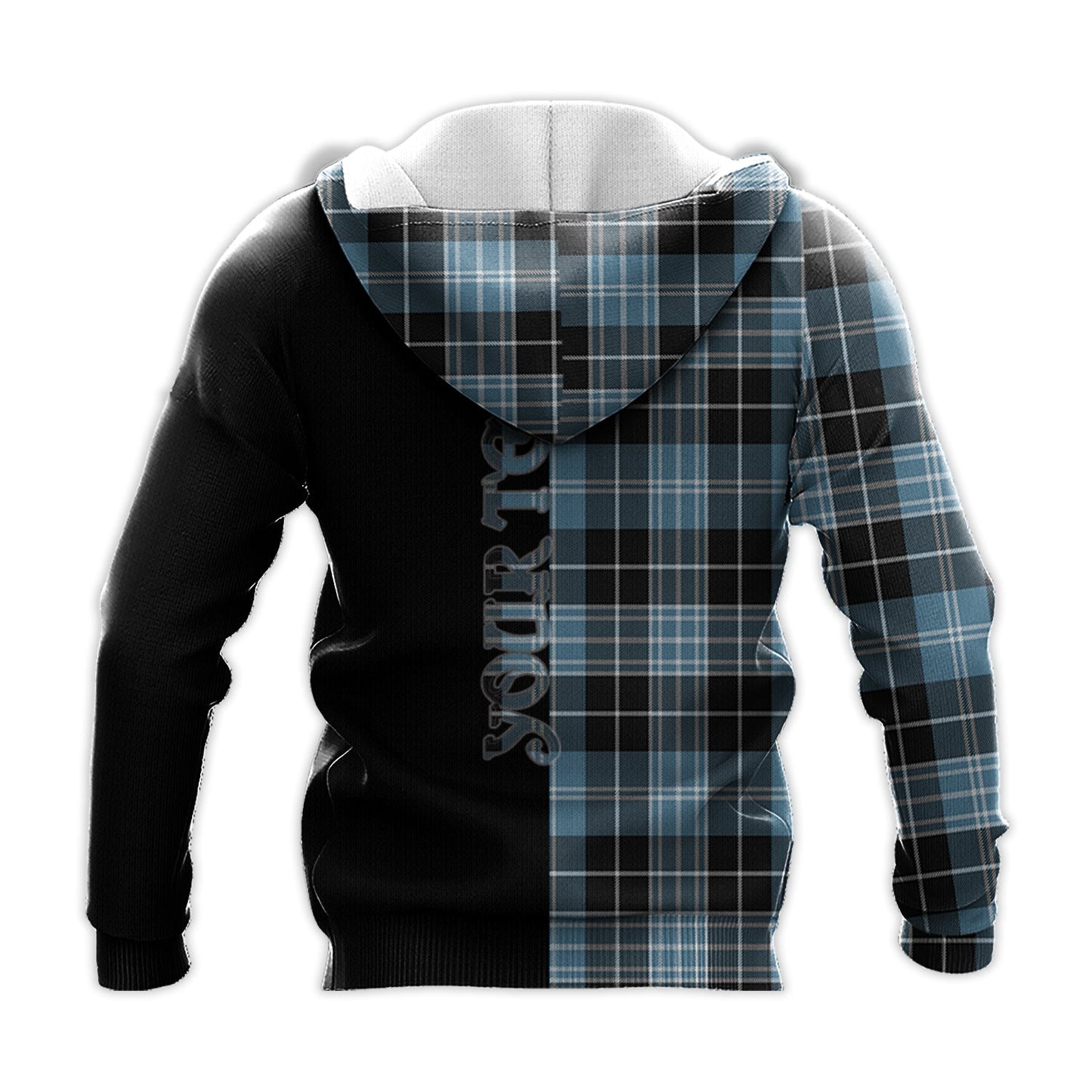 Printivon Clark Ancient Tartan Personalize Half Hoodie