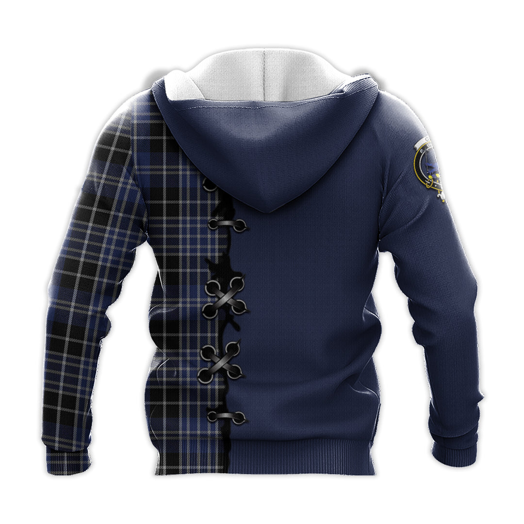 Printivon Clark Lion Tartan Hoodie Lion Rampant And Celtic Thistle Style