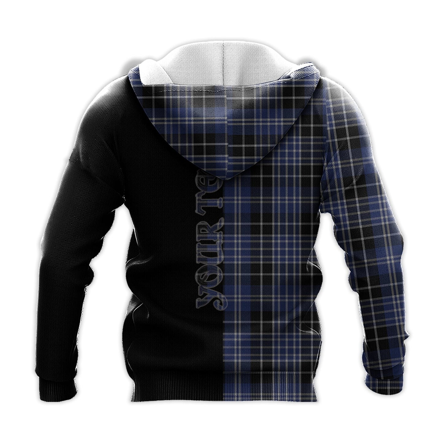 Printivon Clark Lion Tartan Personalize Half Hoodie