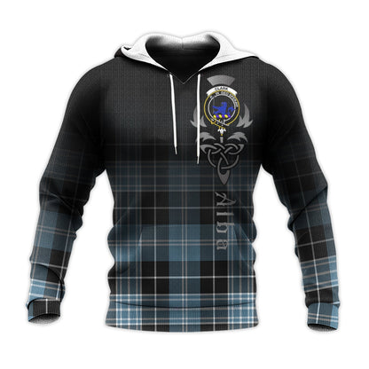 Printivon Clark Lion Ancient Tartan Crest Alba Celtic Hoodie