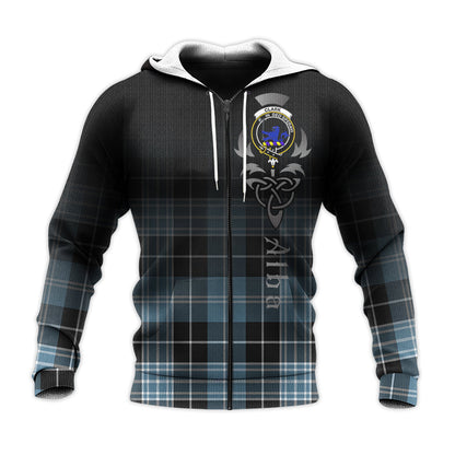 Printivon Clark Lion Ancient Tartan Crest Alba Celtic Hoodie