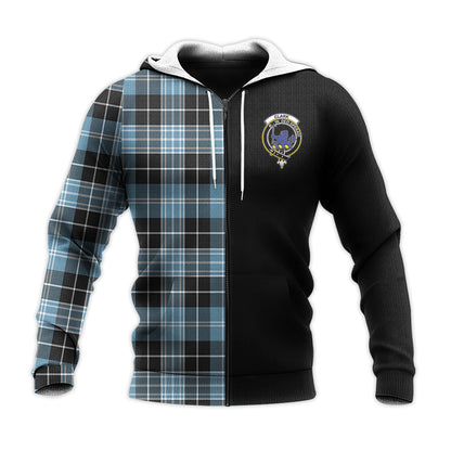 Printivon Clark Lion Ancient Tartan Personalize Half Hoodie