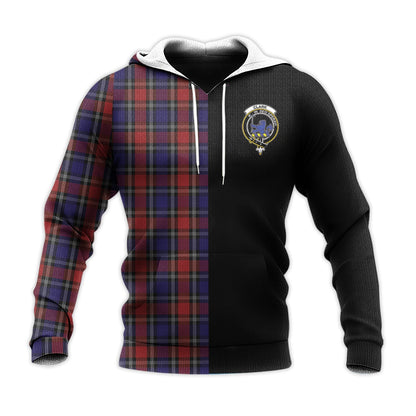 Printivon Clark Lion Red Tartan Personalize Half Hoodie
