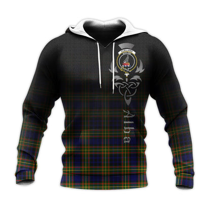 Printivon Clelland Modern Tartan Crest Alba Celtic Hoodie