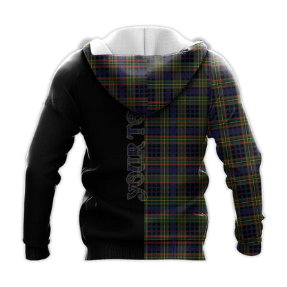Printivon Clelland Modern Tartan Personalize Half Hoodie