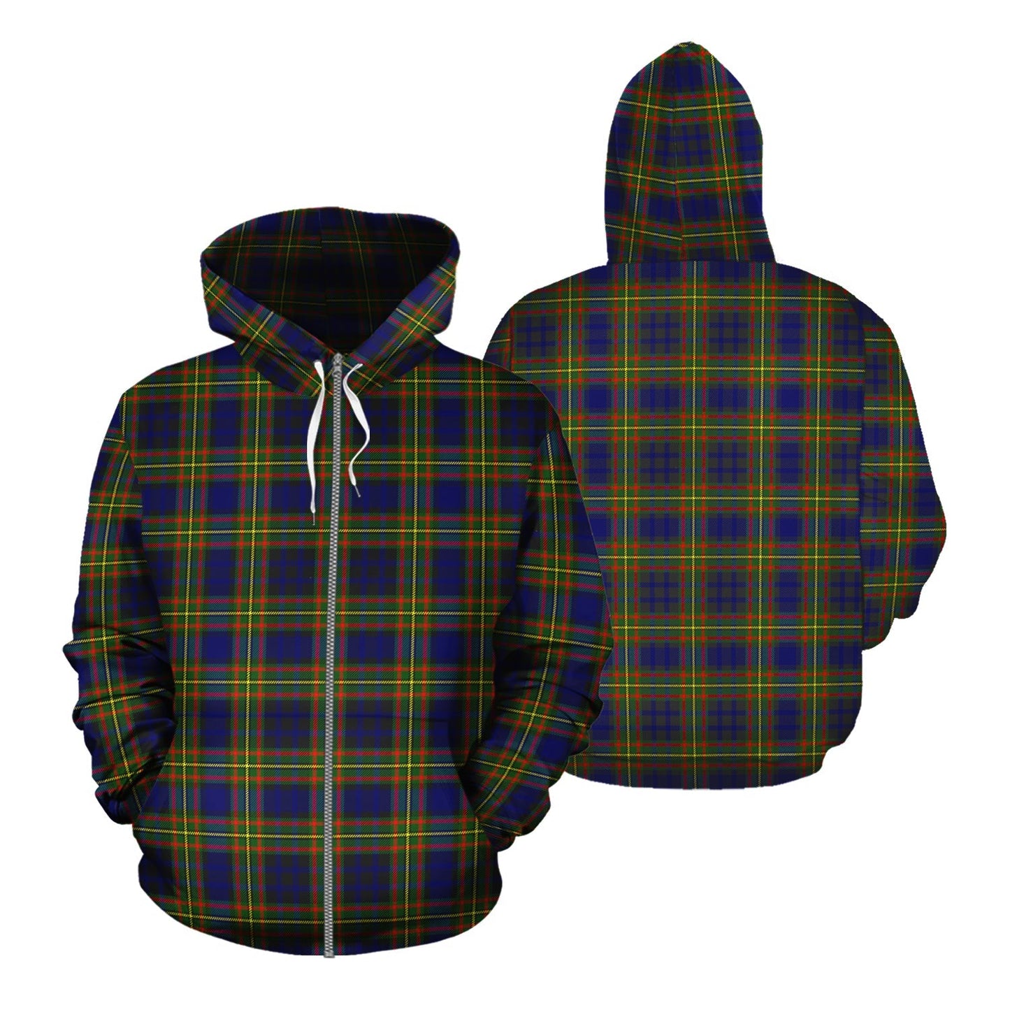 Printivon Clelland Modern Tartan Hoodie