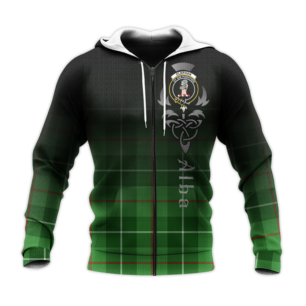 Printivon Clephan Tartan Crest Alba Celtic Hoodie