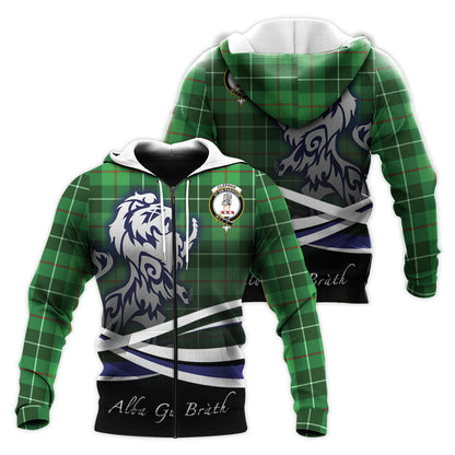 Printivon Clephan Tartan Scottish Lion Hoodie