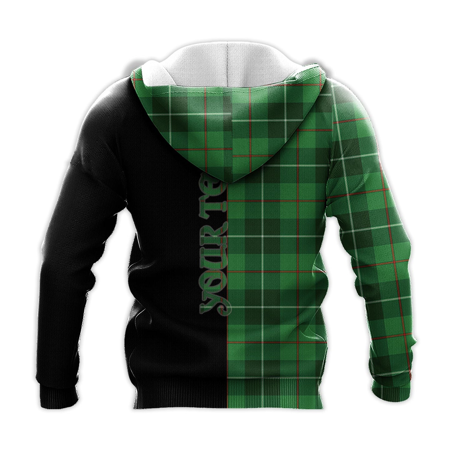 Printivon Clephan Tartan Personalize Half Hoodie